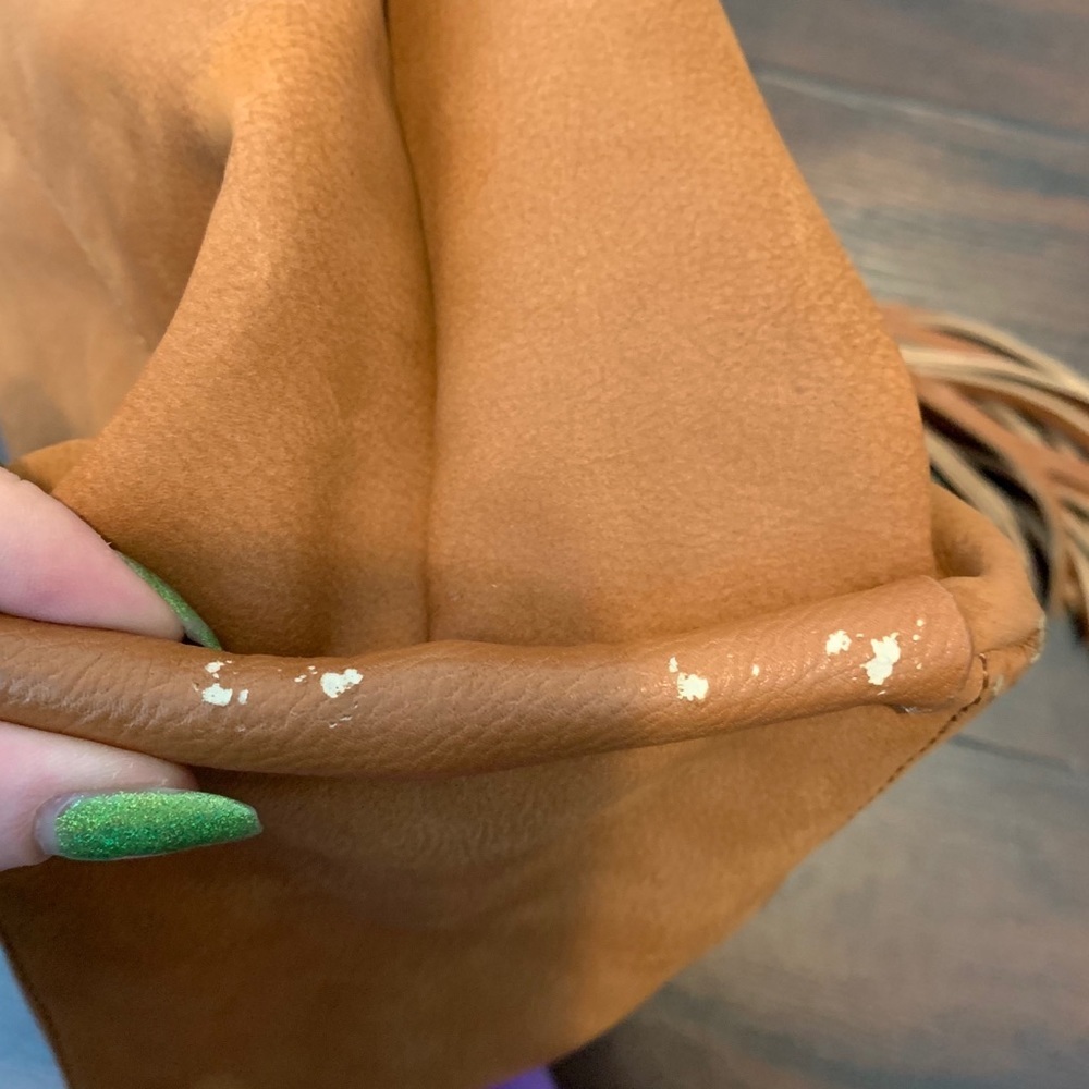 Olivia + Joy Light Brown Faux Leather Medium Shoulder Bag - Picture 9 of 9